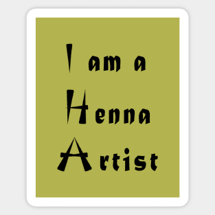 I am a Henna Artist Sticker